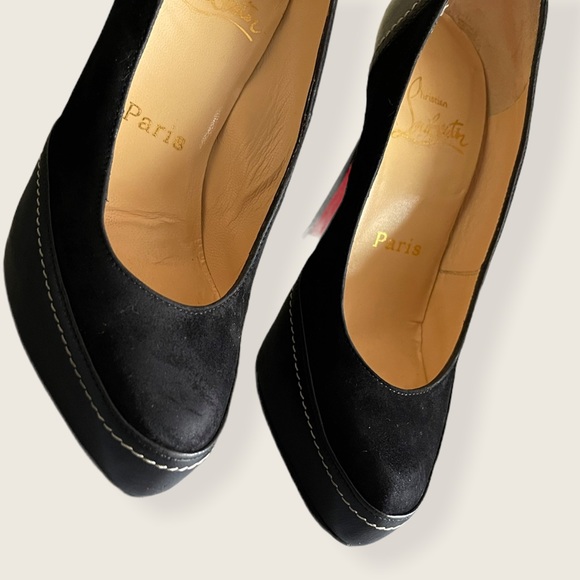 Christian Louboutin black defil calf high heels - Picture 5 of 14